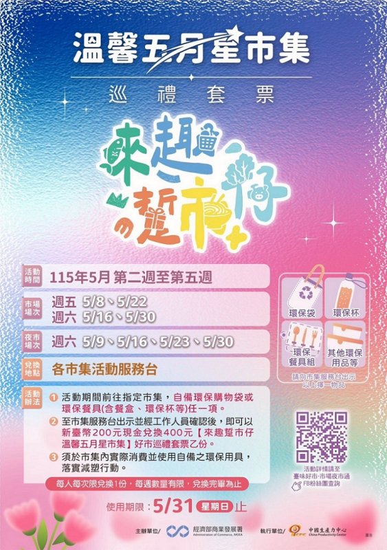 2026/05/08【來趣・踅市仔】活動  200換400！高雄8處市場夜市挺環保送好康
