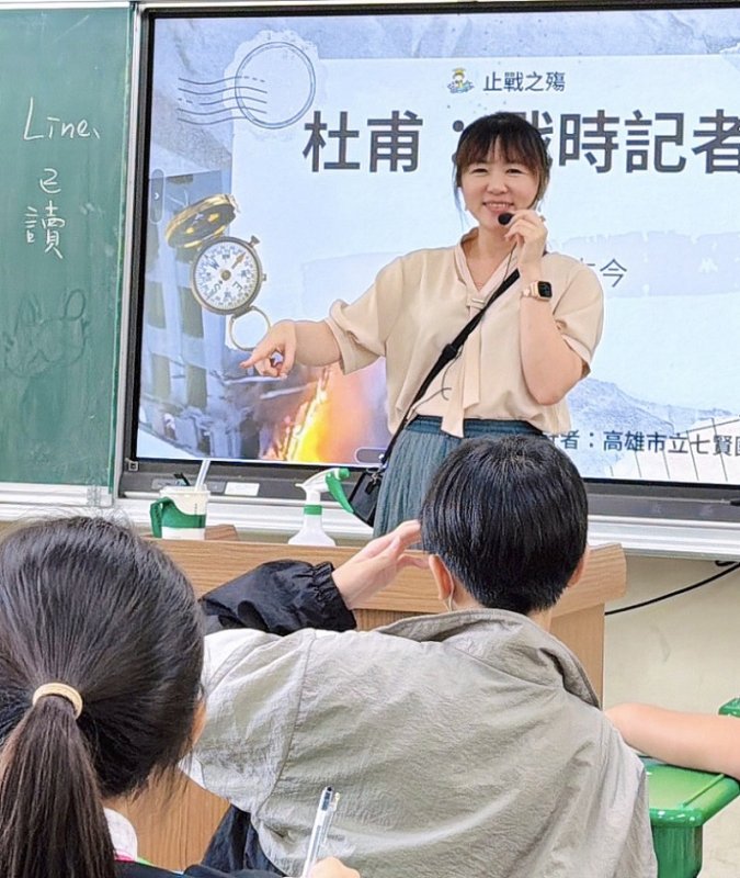 2026/05/13七賢國中蔡思怡老師推健康應考「教戰手冊」提醒考生別碰生冷食物、避免熬夜從容應考