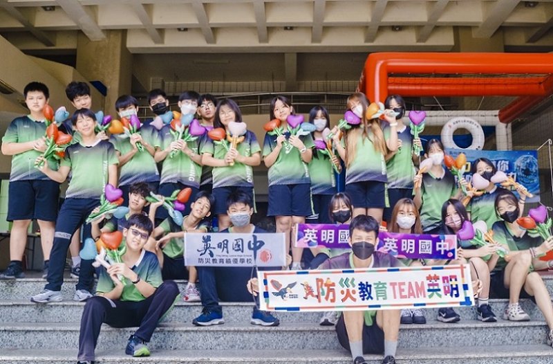 2026/05/20英明國中推「足球無人機防災戰」 學生闖關學救命知識