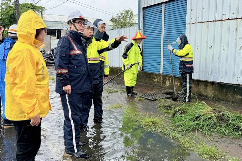 2026/06/26豪雨狂炸 陳其邁市長今至茄萣、湖內掌握防汛水情