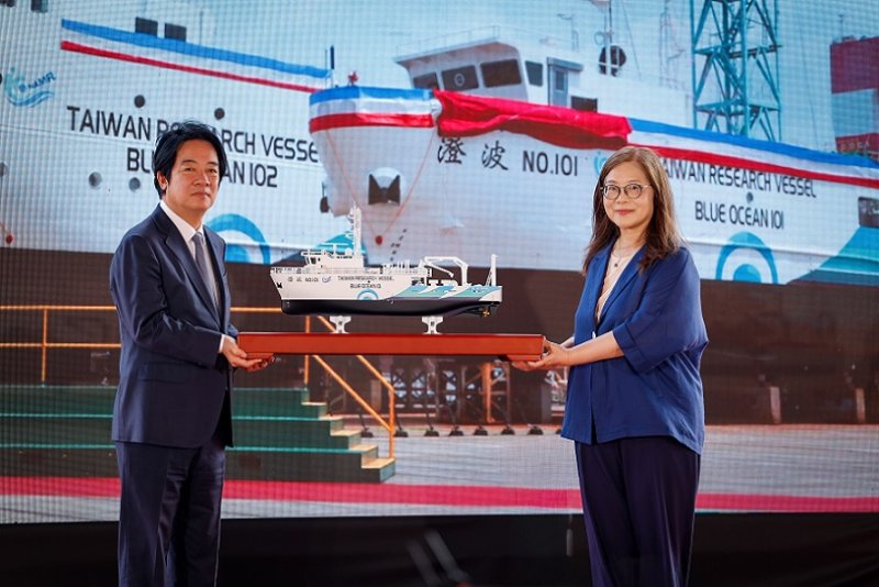 2026/08/11國艦國造100噸級與300噸級調查船今下水命名  提升台灣自主掌握海洋的能力
