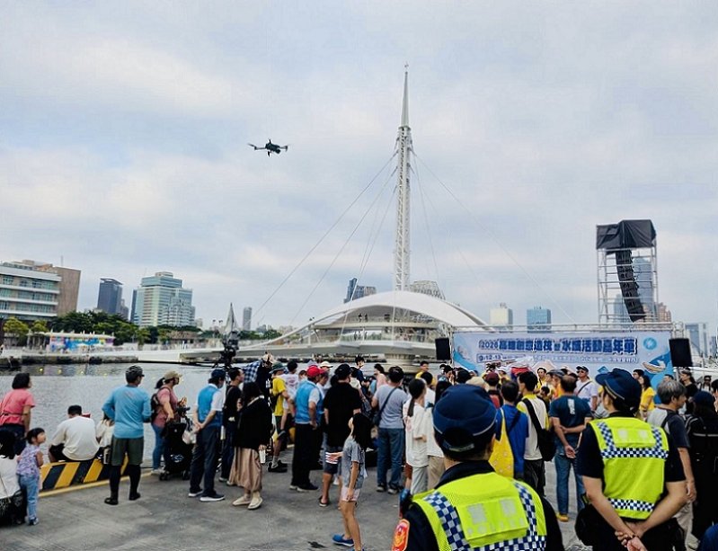 2026/09/13「2026高雄創意造筏競賽」登場　高港警首度導入無人機打造「陸海空」立體維安